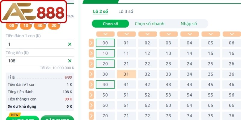 Mẹo vào tiền thông minh khi chơi kép lệch