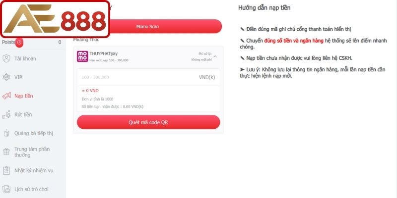 Thực hiện quy trình bằng tài khoản chính chủ